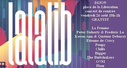 Lalalib - Concert de rentrée Dijon