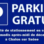 Parking gratuit – Chalon sur Saône