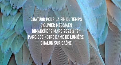 Concert Olivier Messiaen Chalon sur saône
