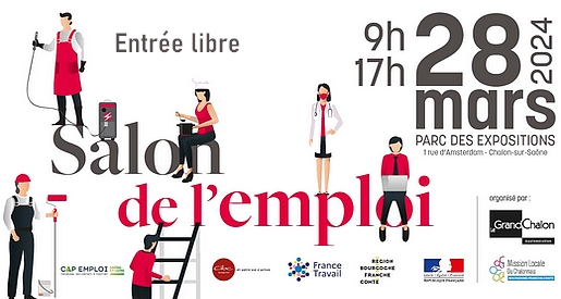 Salon de l'emploi mars 2024 - Chalon sur Saône