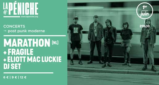 Marathon + Fragile + Aliott Mac Luckie - Concerts à LaPéniche de Chalon sur Saône