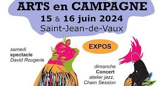 Arts en Campagne 2024 - Exposition à Saint Jean de Vaux