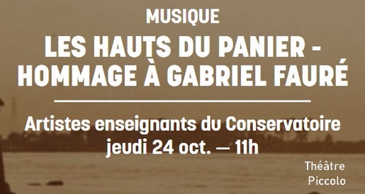 Hommage à Gabriel Fauré - Théâtre Piccolo Chalon sur Saône