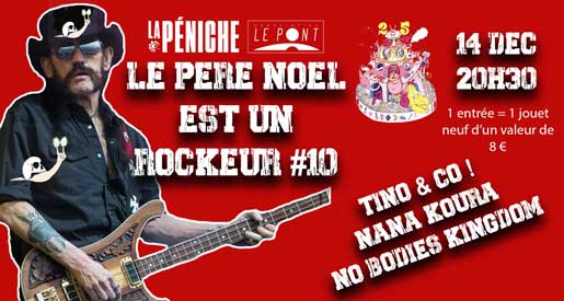 Le père Noël est un Rockeur - Concerts à LaPéniche Chalon sur Saône