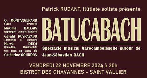 Batucabach - Concert au Bistrot des Chavannes à Saint Vallier