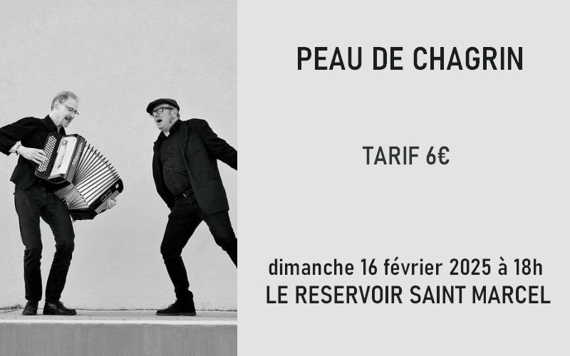 Peau de chagrin en concert au Réservoir de St Marcel