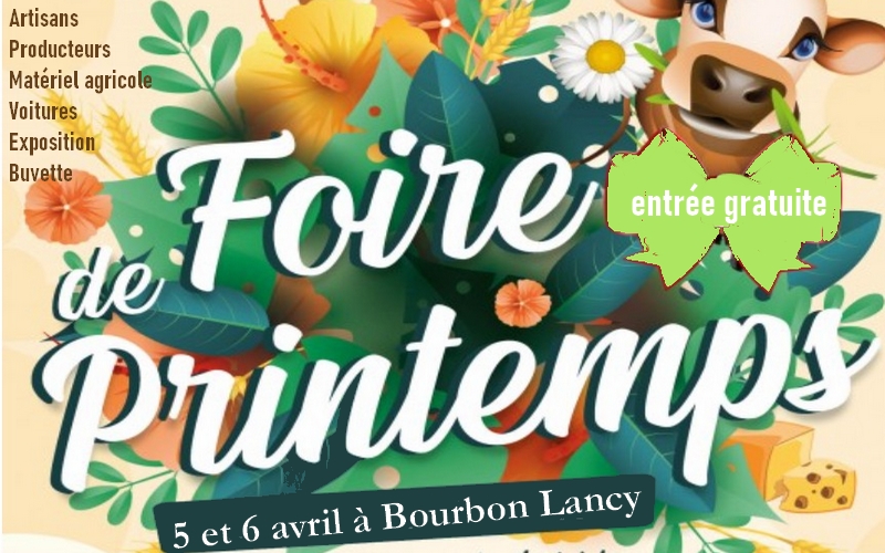 Foire de Printemps 2025 à Bourbon Lancy