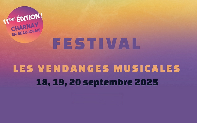 Les vendanges musicales 2025 - Festival de musiques pop rock à Charnay