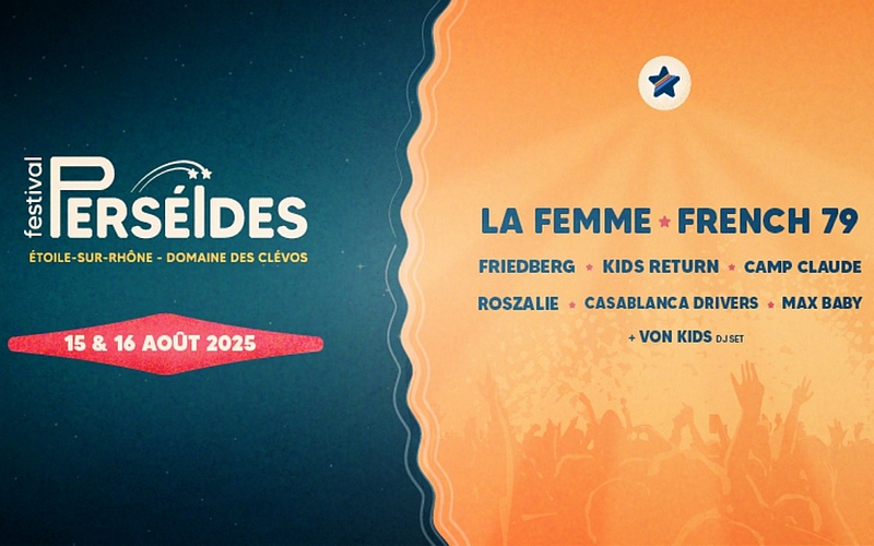 Les Perséïdes 2025 - Festival de musiques actuelles à Etoile sur Rhône