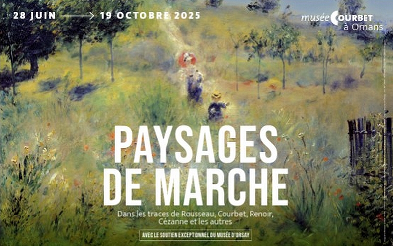 Paysages de marche - Exposition musée Courbet à Ornans