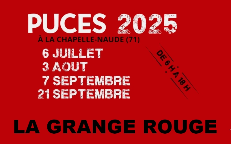 Puces de la Grange Rouge 2025 à la Chapelle Naude