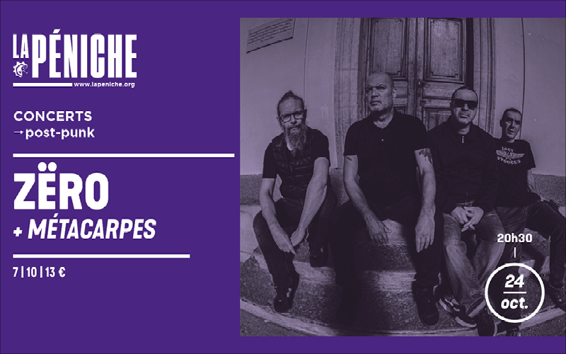 ZËRO + MÉTACARPES - Concerts post-rock noise à LaPéniche de Chalon sur Saône