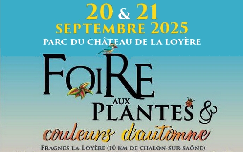 Foire aux plantes au château de La Loyère à Fragnes la Loyère