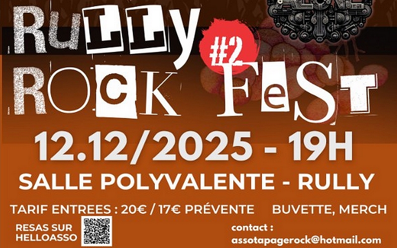 Rully Rock Fest - Festival de rock à Rully le 12 décembre 2025