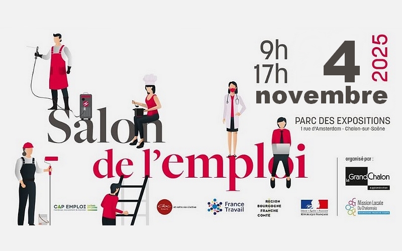 Salon de l'emploi 2025 - Le 4 novembre au Parc des Expositions de Chalon sur Saône