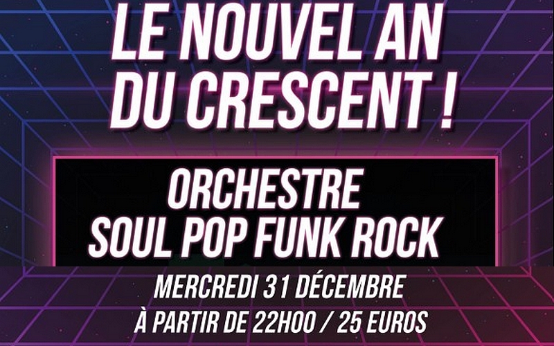 Nouvel An - Soirée du nouvel an 2026 au Crescent de Mâcon