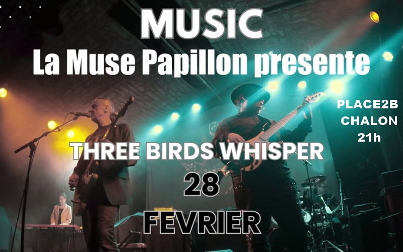 Three birds whisper en Concert au bar le Place2B de Chalon sur Saône