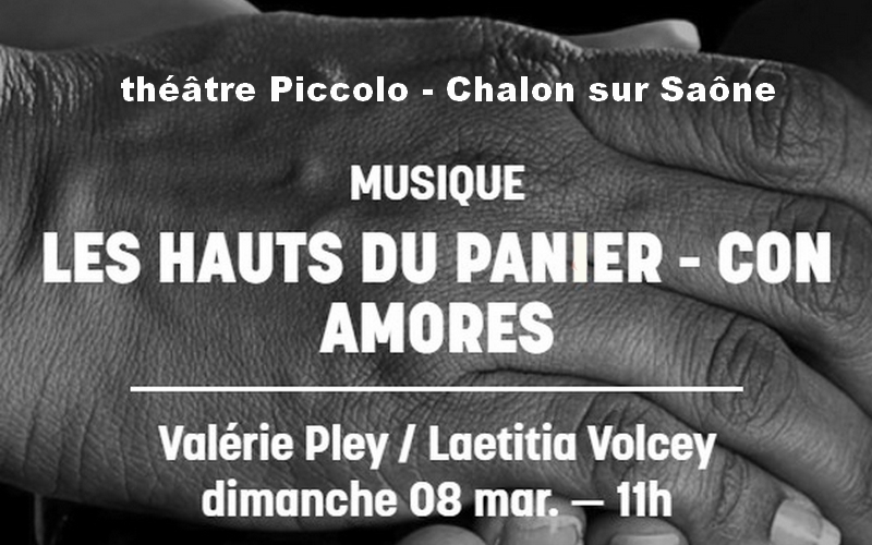 CON AMORES - Musique au Théâtre Piccolo de Chalon sur Saône le 8 mars 2026