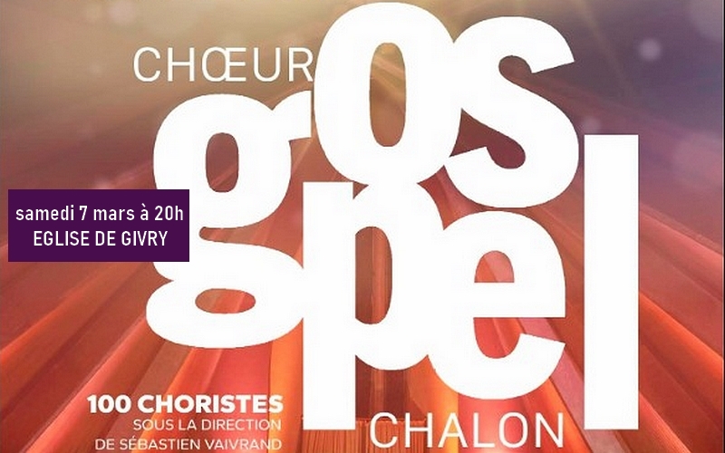 Le Coeur Gospel de Chalon sur Saône chante à l'église de Givry